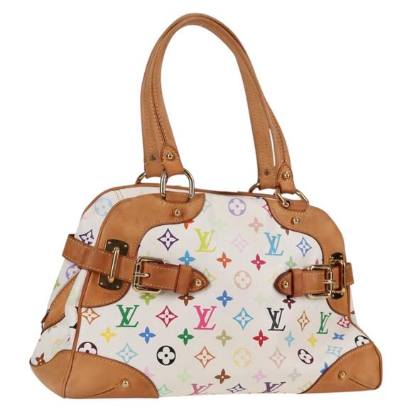 LOUIS VUITTON Monogram Multicolor Claudia Hand Bag White M40193 - Picture 1 of 16